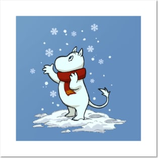 Winter Moomin Posters and Art